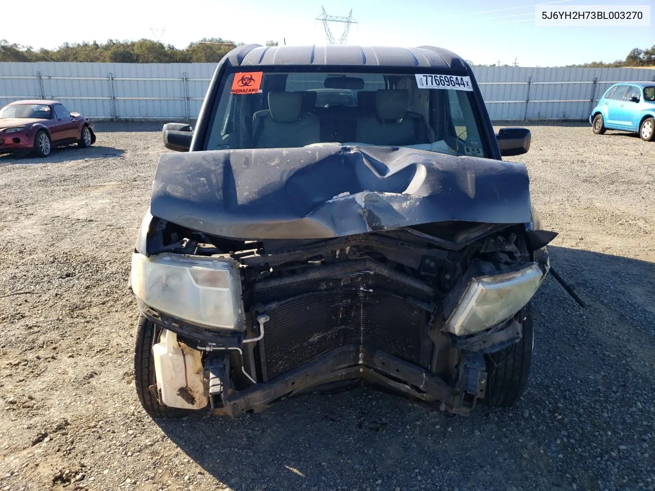 2011 Honda Element Ex VIN: 5J6YH2H73BL003270 Lot: 77669644