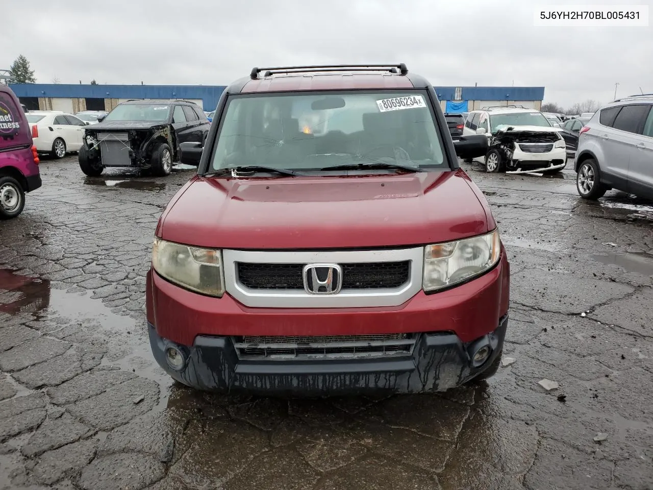 2011 Honda Element Ex VIN: 5J6YH2H70BL005431 Lot: 80696234