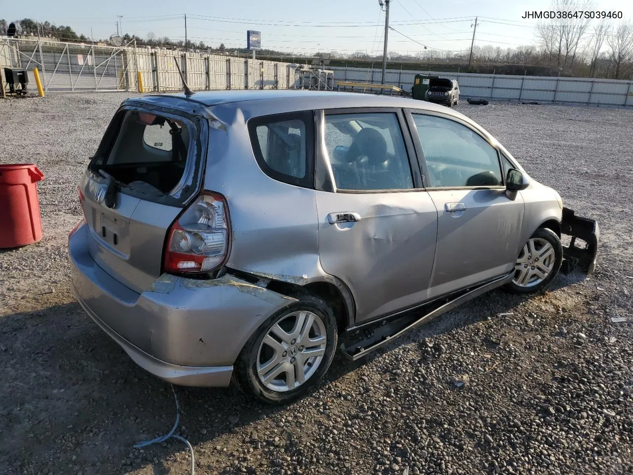 2007 Honda Fit S VIN: JHMGD38647S039460 Lot: 44003934