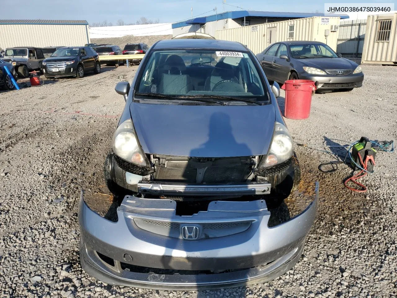 2007 Honda Fit S VIN: JHMGD38647S039460 Lot: 44003934