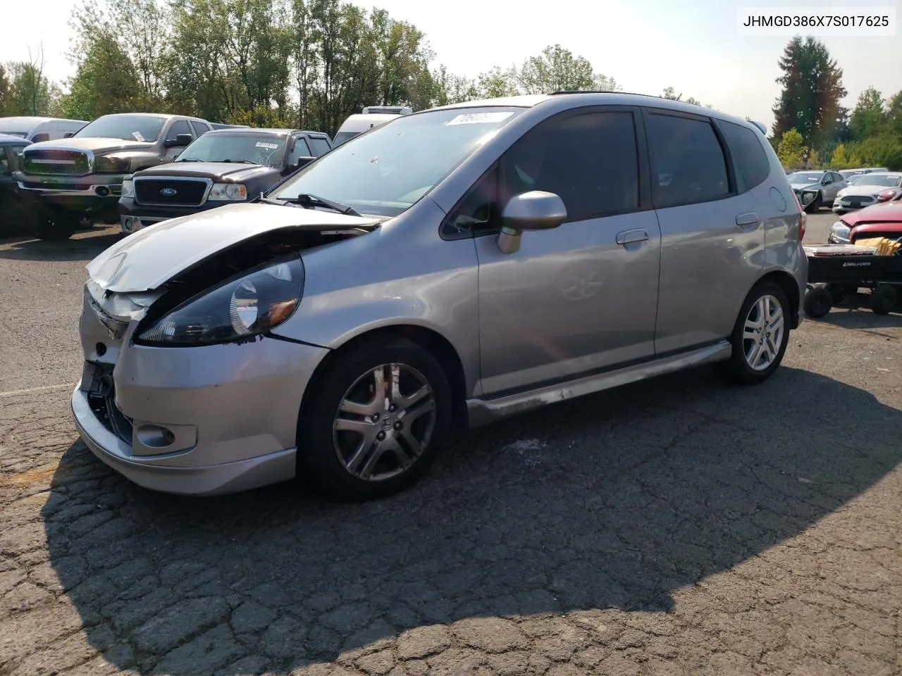 JHMGD386X7S017625 2007 Honda Fit S