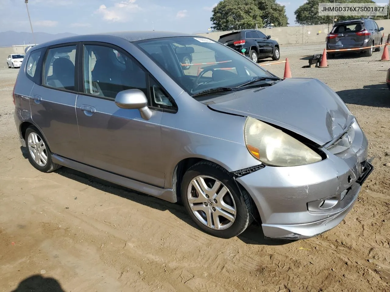 2007 Honda Fit S VIN: JHMGD376X7S001877 Lot: 70922204