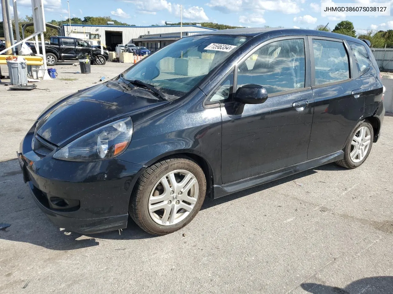 2007 Honda Fit S VIN: JHMGD38607S038127 Lot: 71596354