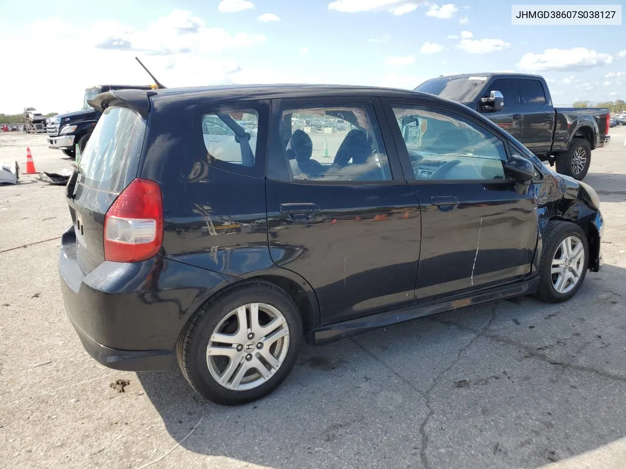 2007 Honda Fit S VIN: JHMGD38607S038127 Lot: 71596354