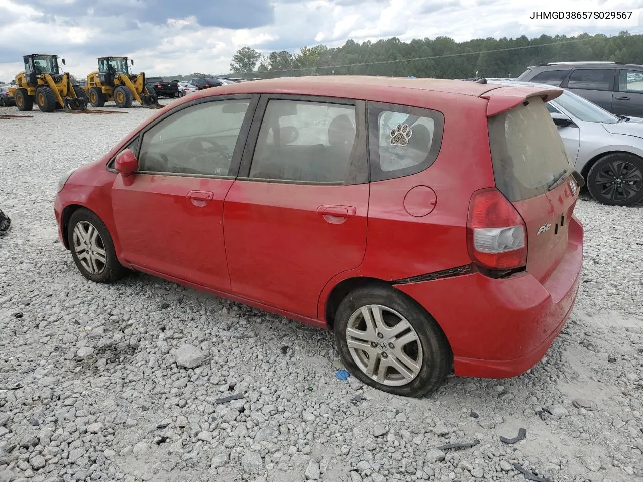 2007 Honda Fit S VIN: JHMGD38657S029567 Lot: 71889014