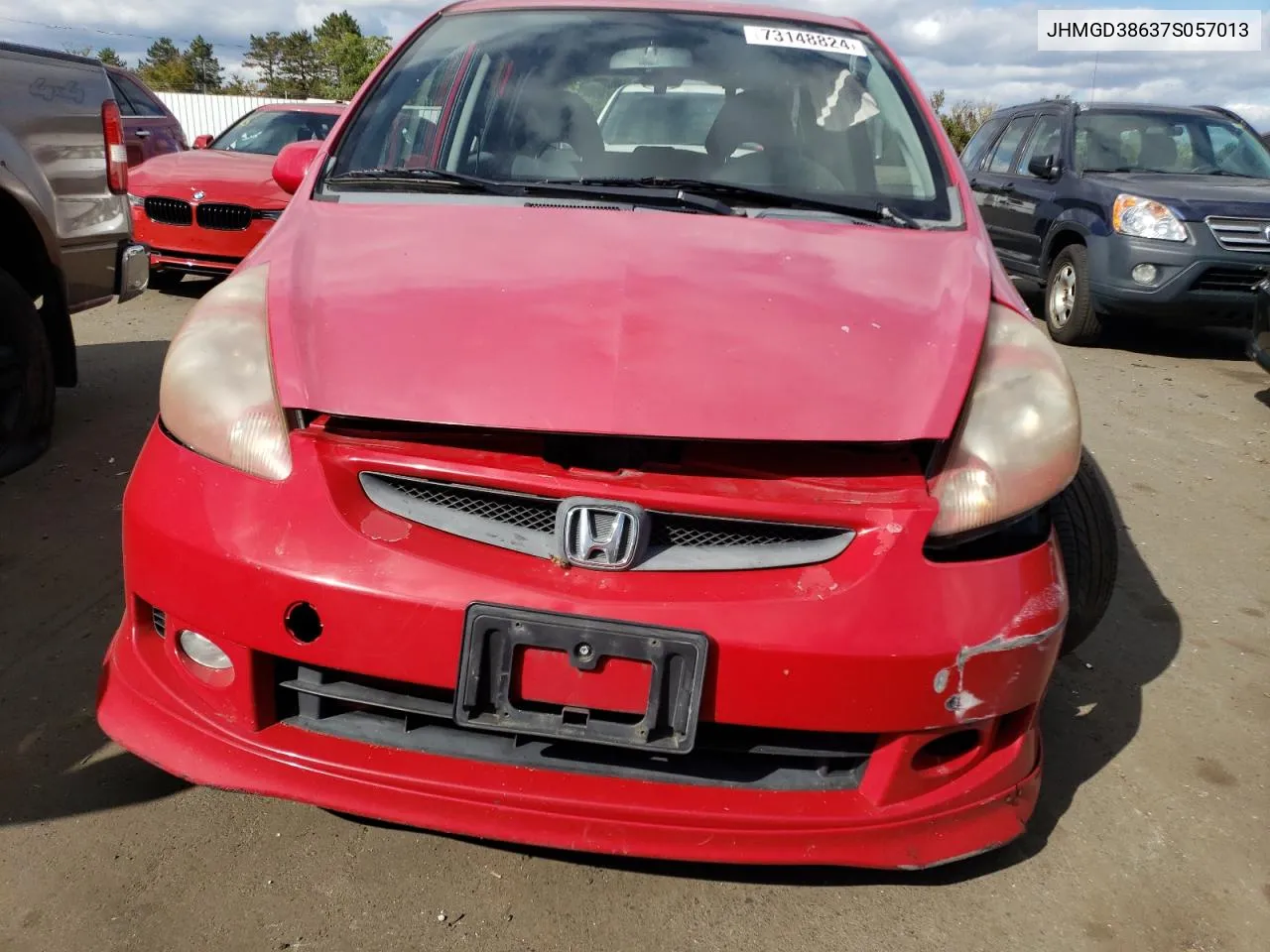 2007 Honda Fit S VIN: JHMGD38637S057013 Lot: 73148824