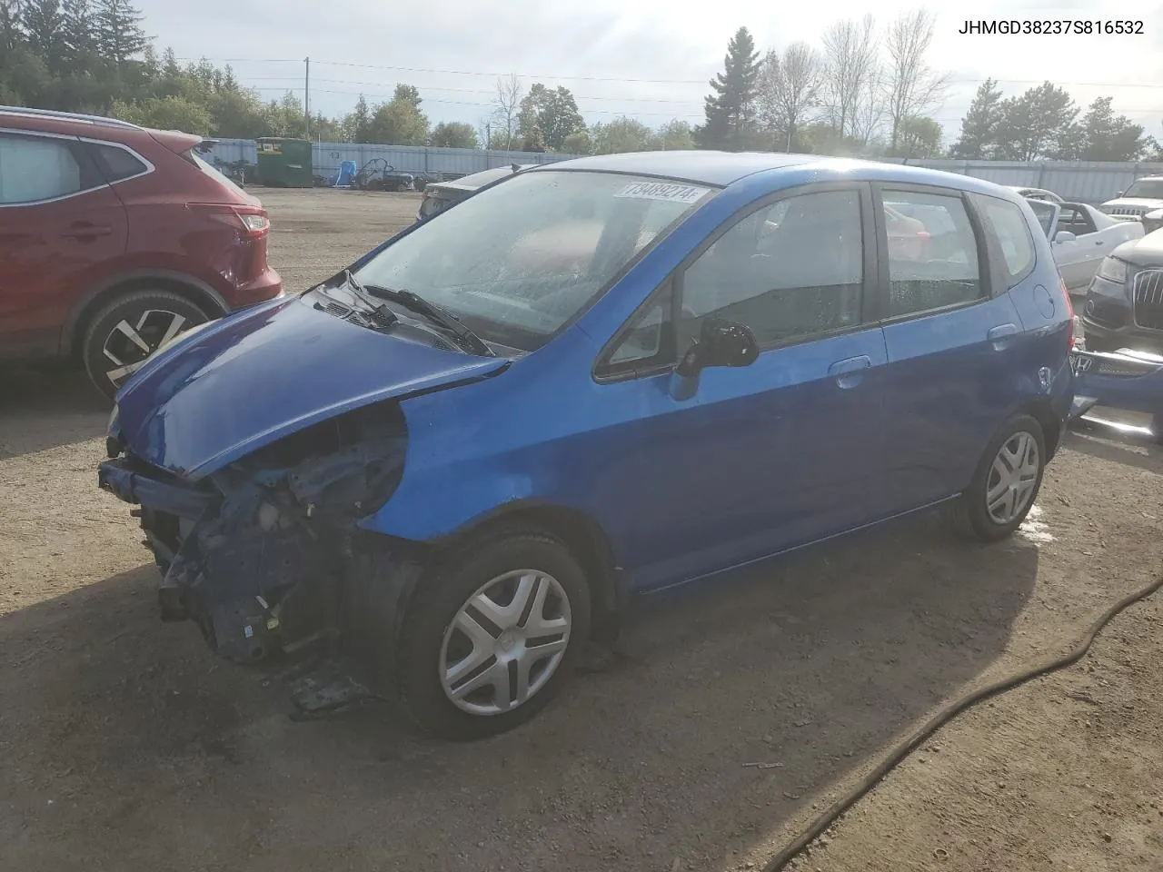 JHMGD38237S816532 2007 Honda Fit Dx