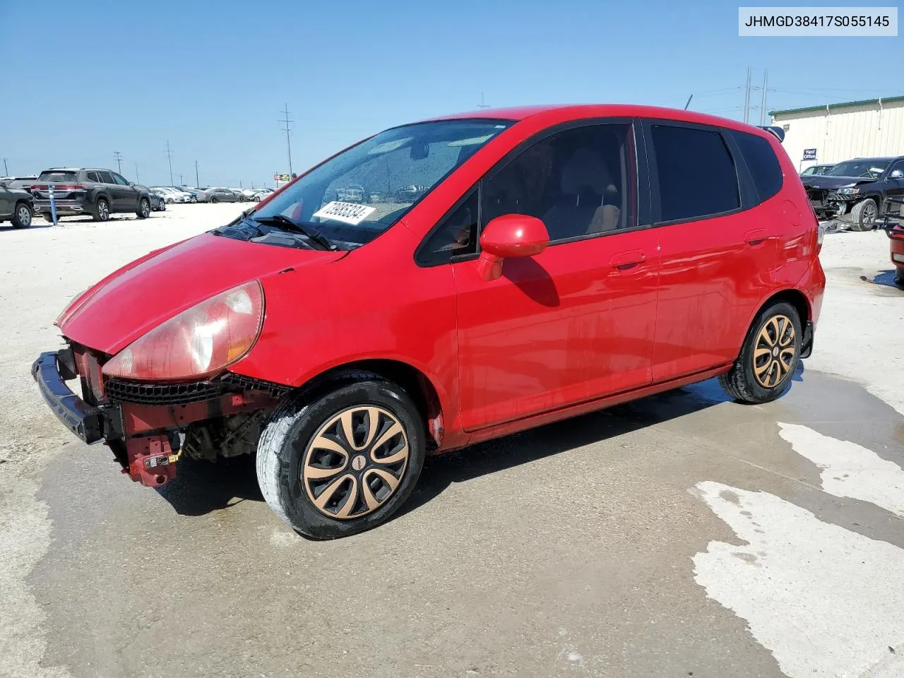 2007 Honda Fit VIN: JHMGD38417S055145 Lot: 73985334