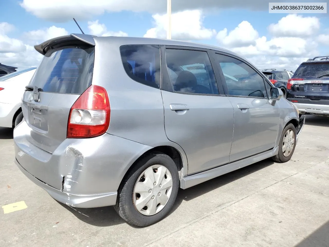 JHMGD38637S002366 2007 Honda Fit S