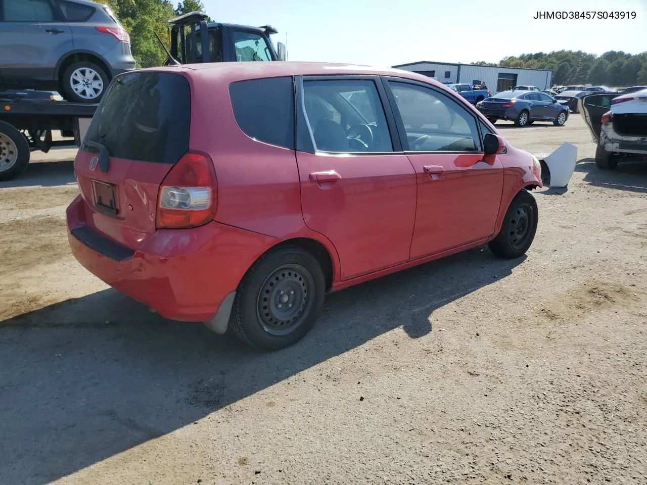 2007 Honda Fit VIN: JHMGD38457S043919 Lot: 75834914