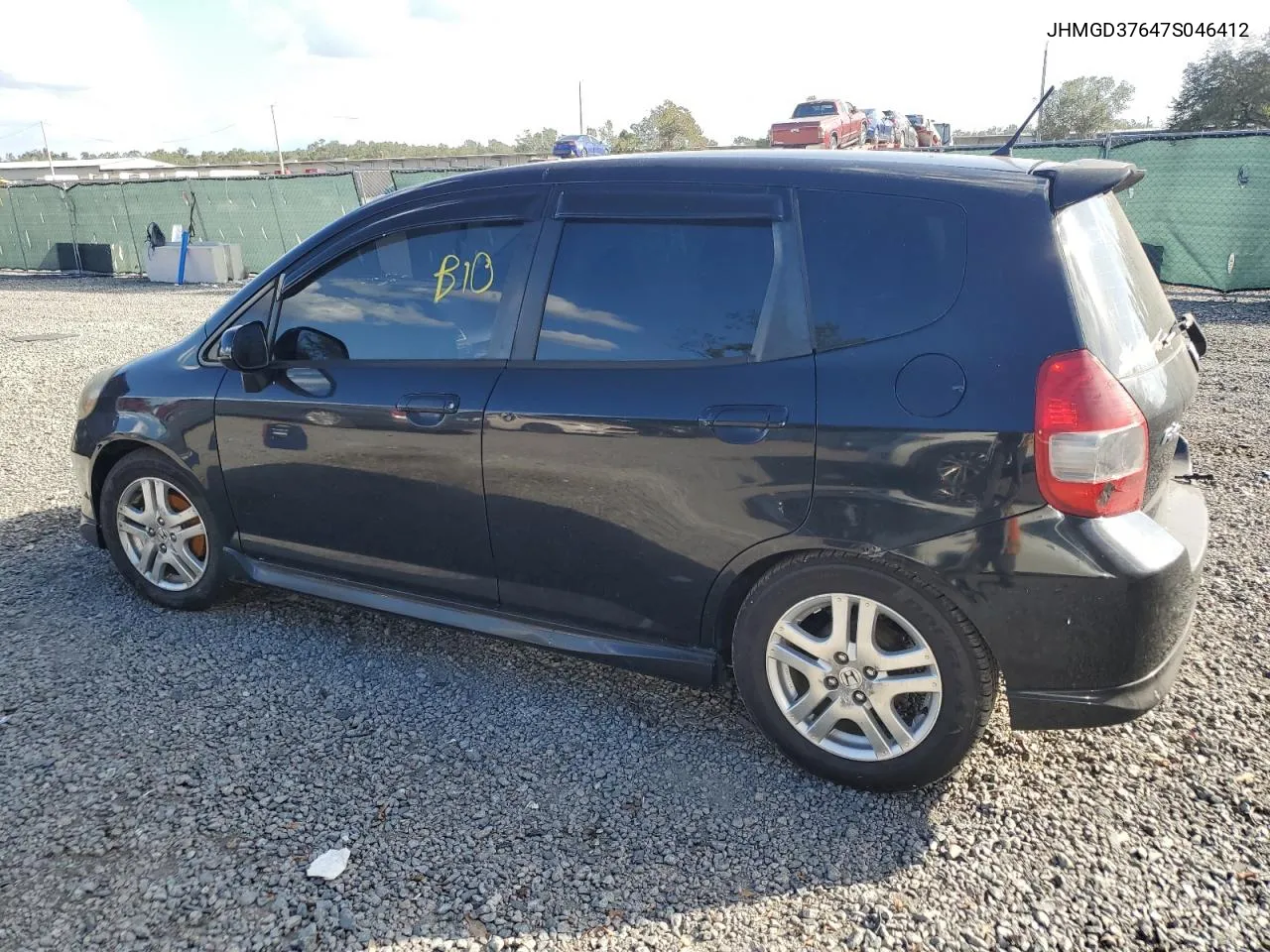 2007 Honda Fit S VIN: JHMGD37647S046412 Lot: 76185144