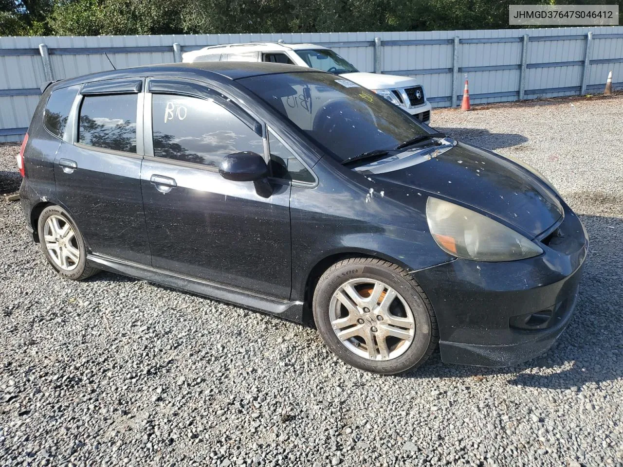 2007 Honda Fit S VIN: JHMGD37647S046412 Lot: 76185144