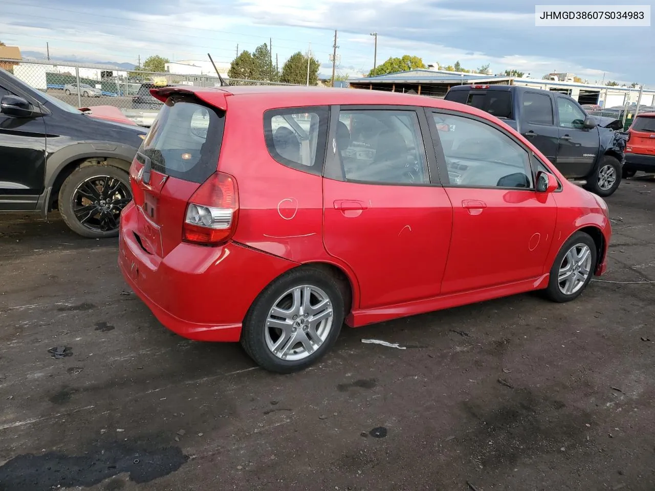 JHMGD38607S034983 2007 Honda Fit S