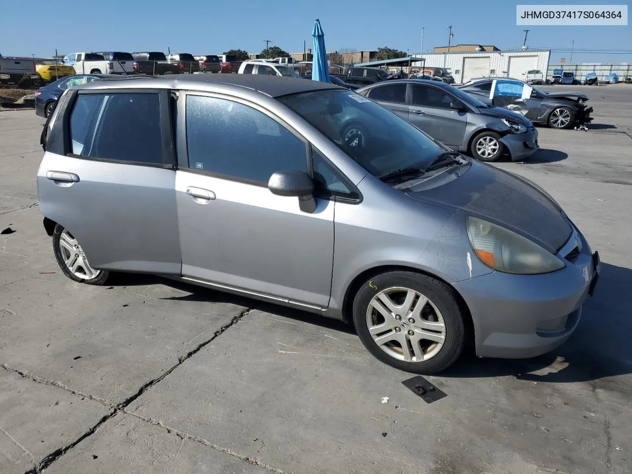 2007 Honda Fit VIN: JHMGD37417S064364 Lot: 77364034