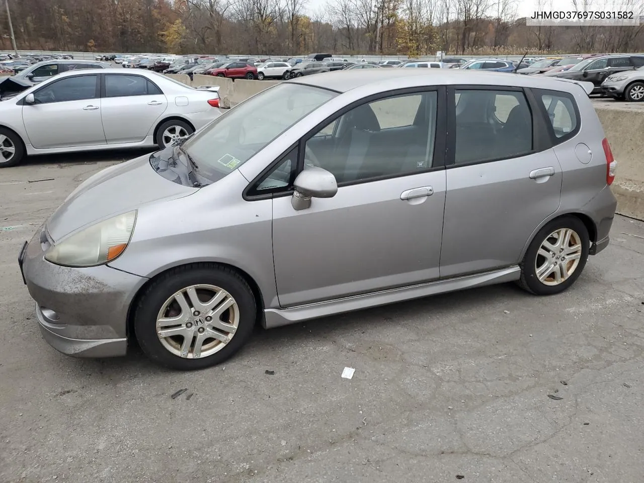 2007 Honda Fit S VIN: JHMGD37697S031582 Lot: 77980464