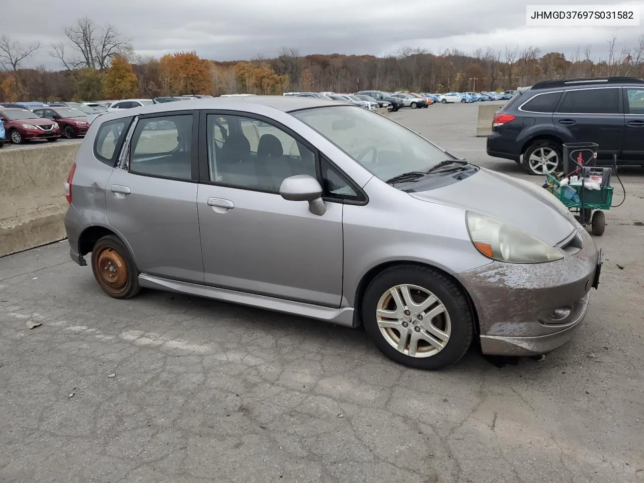 2007 Honda Fit S VIN: JHMGD37697S031582 Lot: 77980464