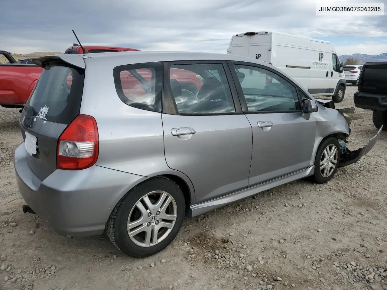 2007 Honda Fit S VIN: JHMGD38607S063285 Lot: 78235854