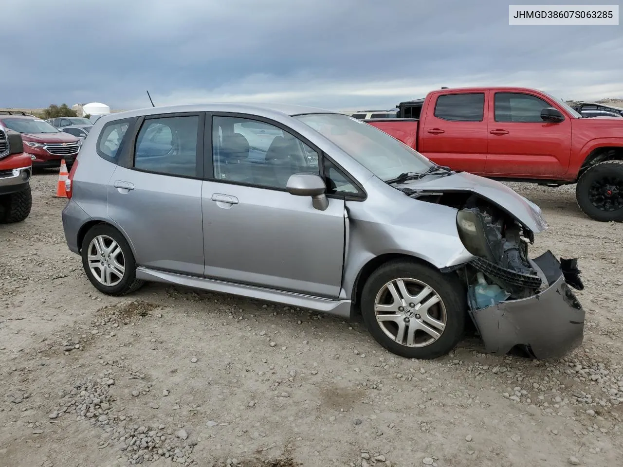 2007 Honda Fit S VIN: JHMGD38607S063285 Lot: 78235854