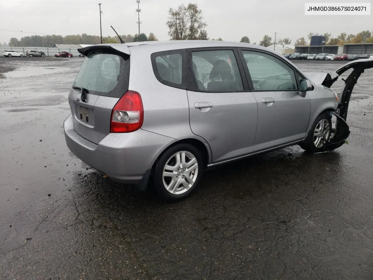 2007 Honda Fit S VIN: JHMGD38667S024071 Lot: 78747894