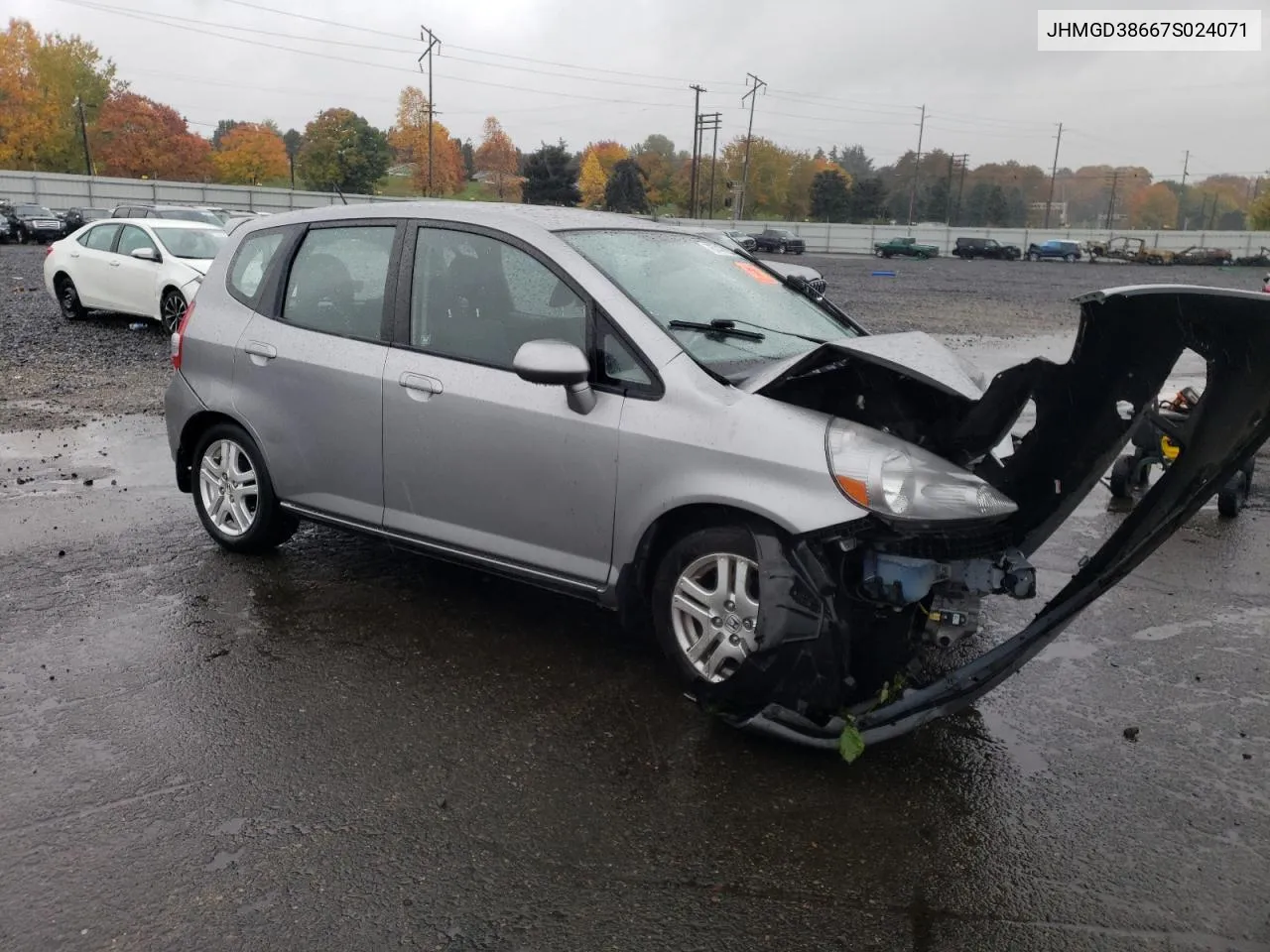 2007 Honda Fit S VIN: JHMGD38667S024071 Lot: 78747894