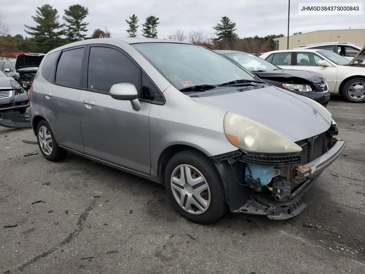 2007 Honda Fit VIN: JHMGD38437S000843 Lot: 79050174