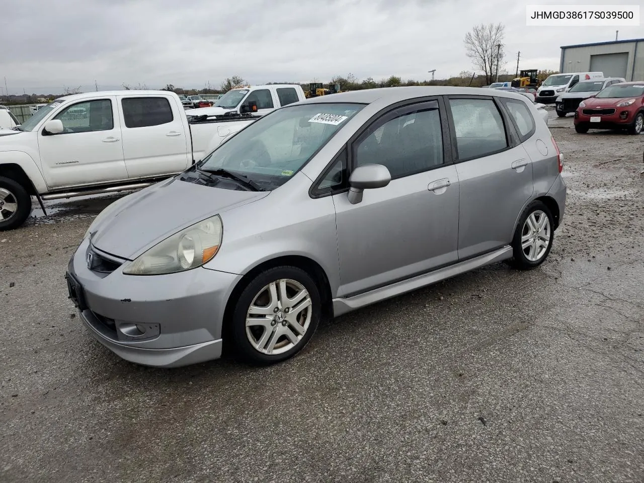 2007 Honda Fit S VIN: JHMGD38617S039500 Lot: 80485004