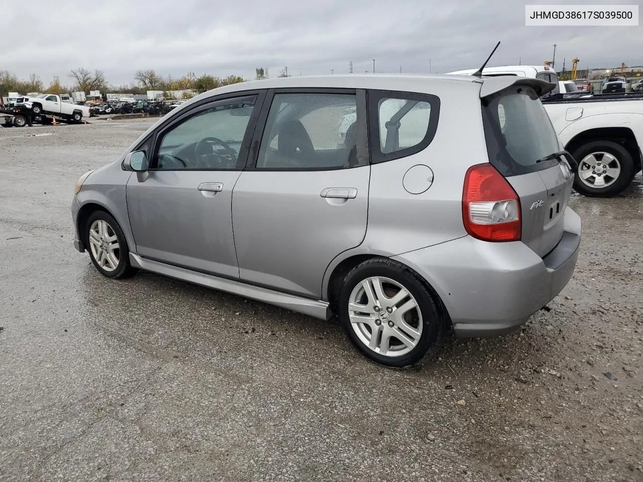 2007 Honda Fit S VIN: JHMGD38617S039500 Lot: 80485004