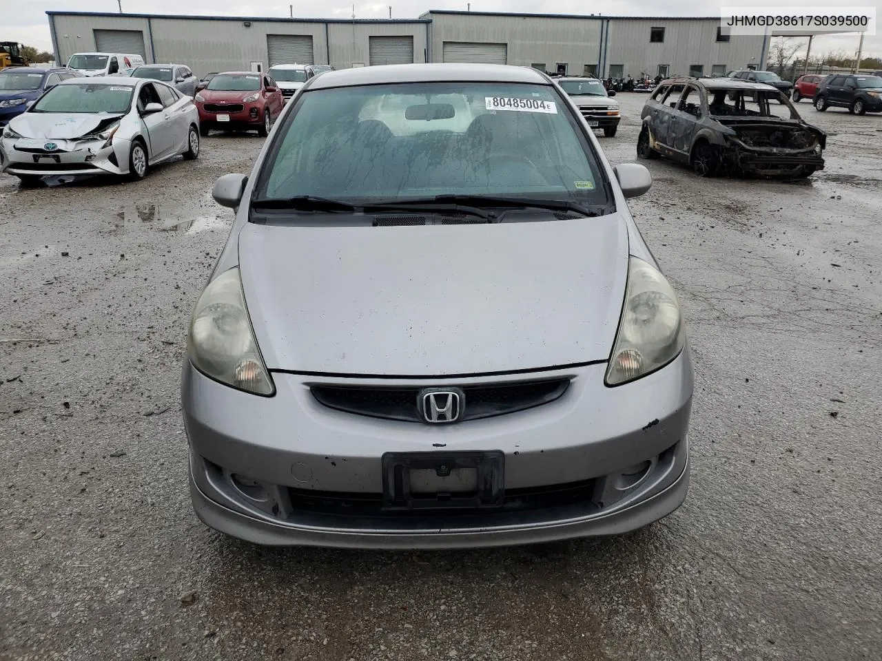 2007 Honda Fit S VIN: JHMGD38617S039500 Lot: 80485004