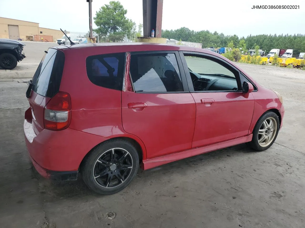 2008 Honda Fit Sport VIN: JHMGD38608S002021 Lot: 61113664