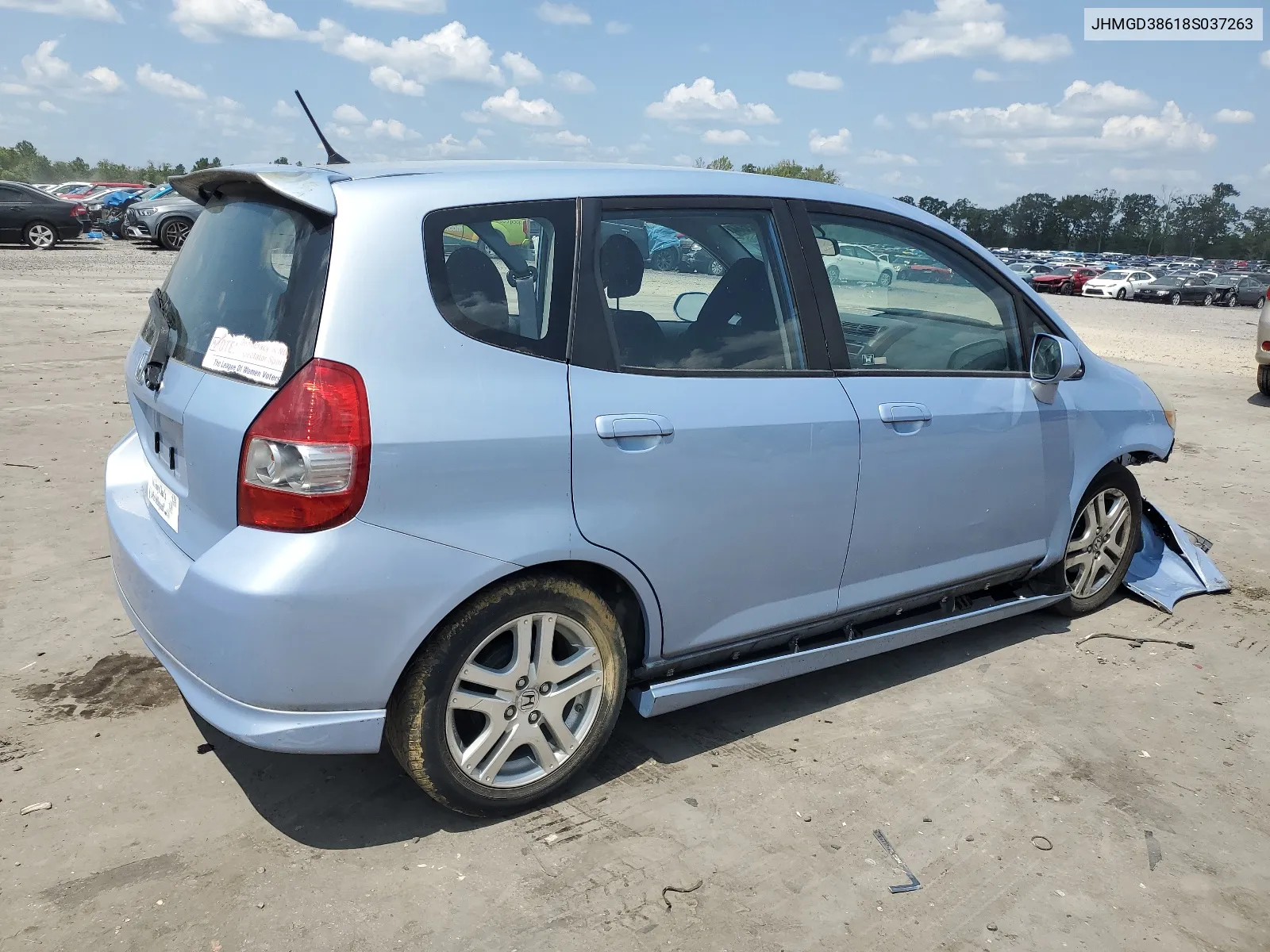 JHMGD38618S037263 2008 Honda Fit Sport