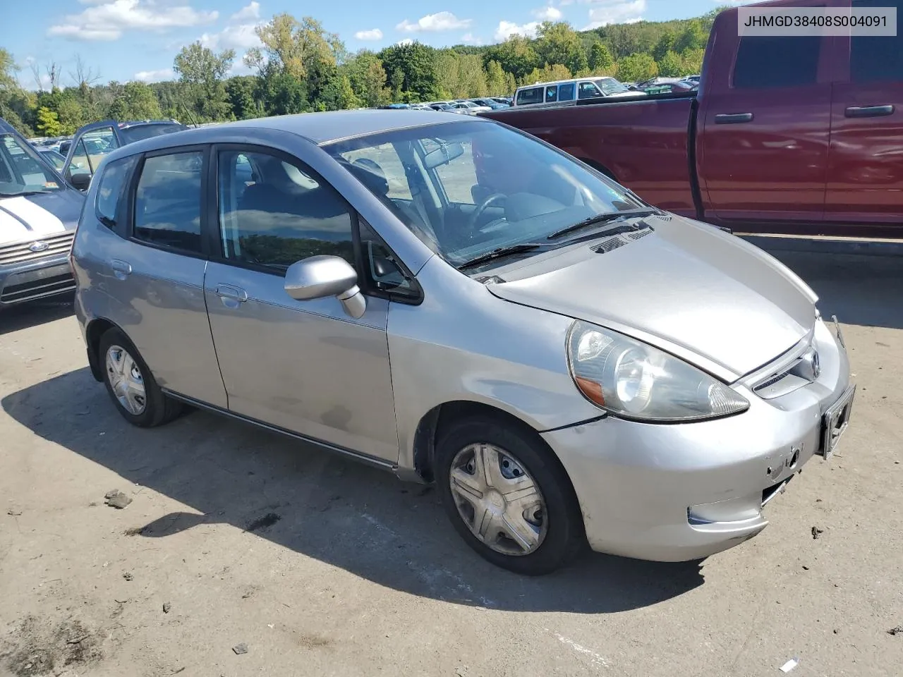 2008 Honda Fit VIN: JHMGD38408S004091 Lot: 70202614