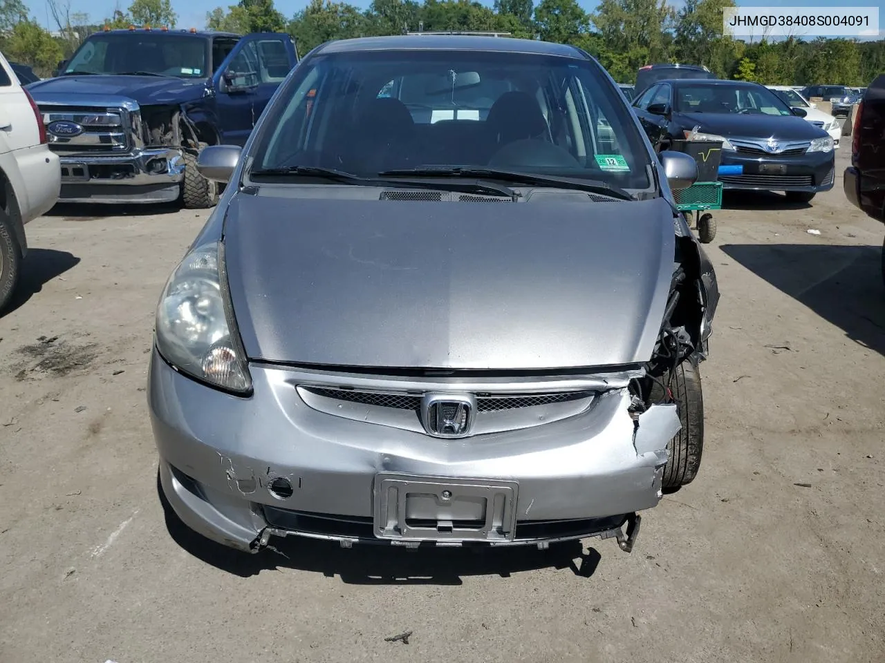 2008 Honda Fit VIN: JHMGD38408S004091 Lot: 70202614