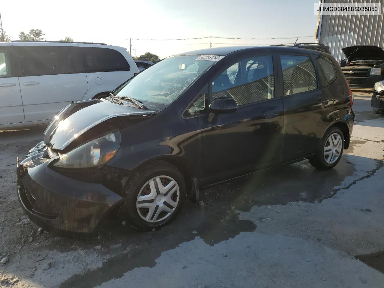 2008 Honda Fit VIN: JHMGD38488S035850 Lot: 70803134