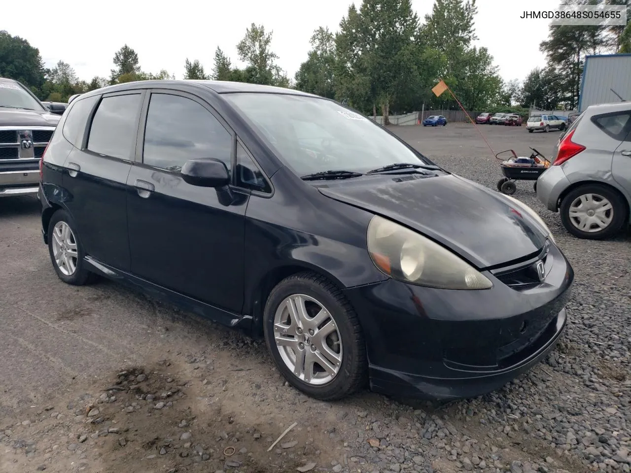 2008 Honda Fit Sport VIN: JHMGD38648S054655 Lot: 71810214