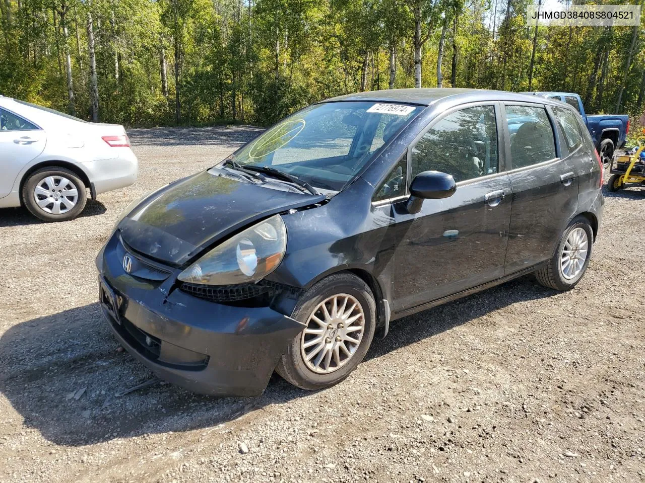 JHMGD38408S804521 2008 Honda Fit