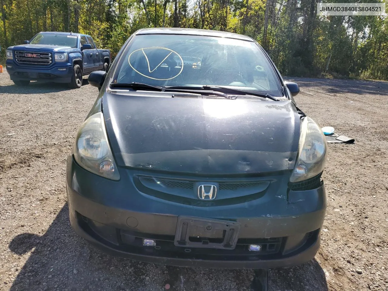 JHMGD38408S804521 2008 Honda Fit