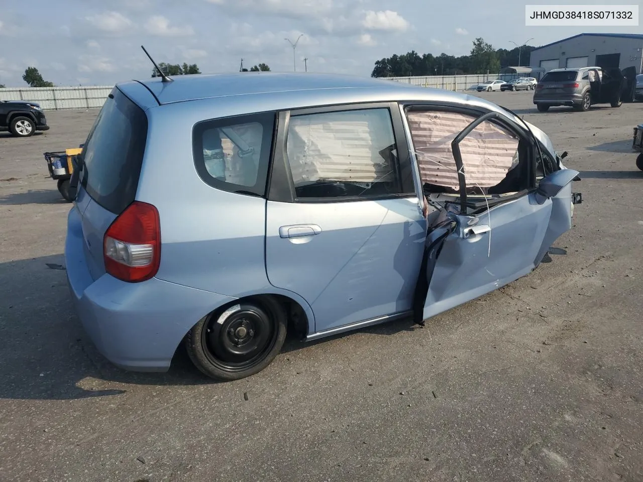 2008 Honda Fit VIN: JHMGD38418S071332 Lot: 72792674