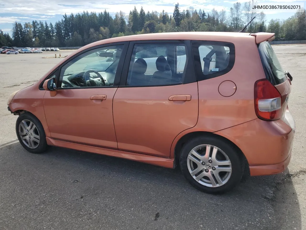 2008 Honda Fit Sport VIN: JHMGD38678S062071 Lot: 72925894