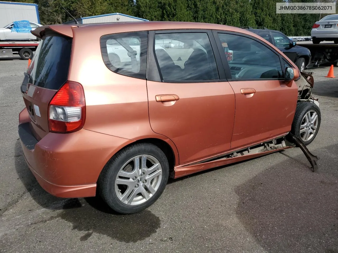 2008 Honda Fit Sport VIN: JHMGD38678S062071 Lot: 72925894