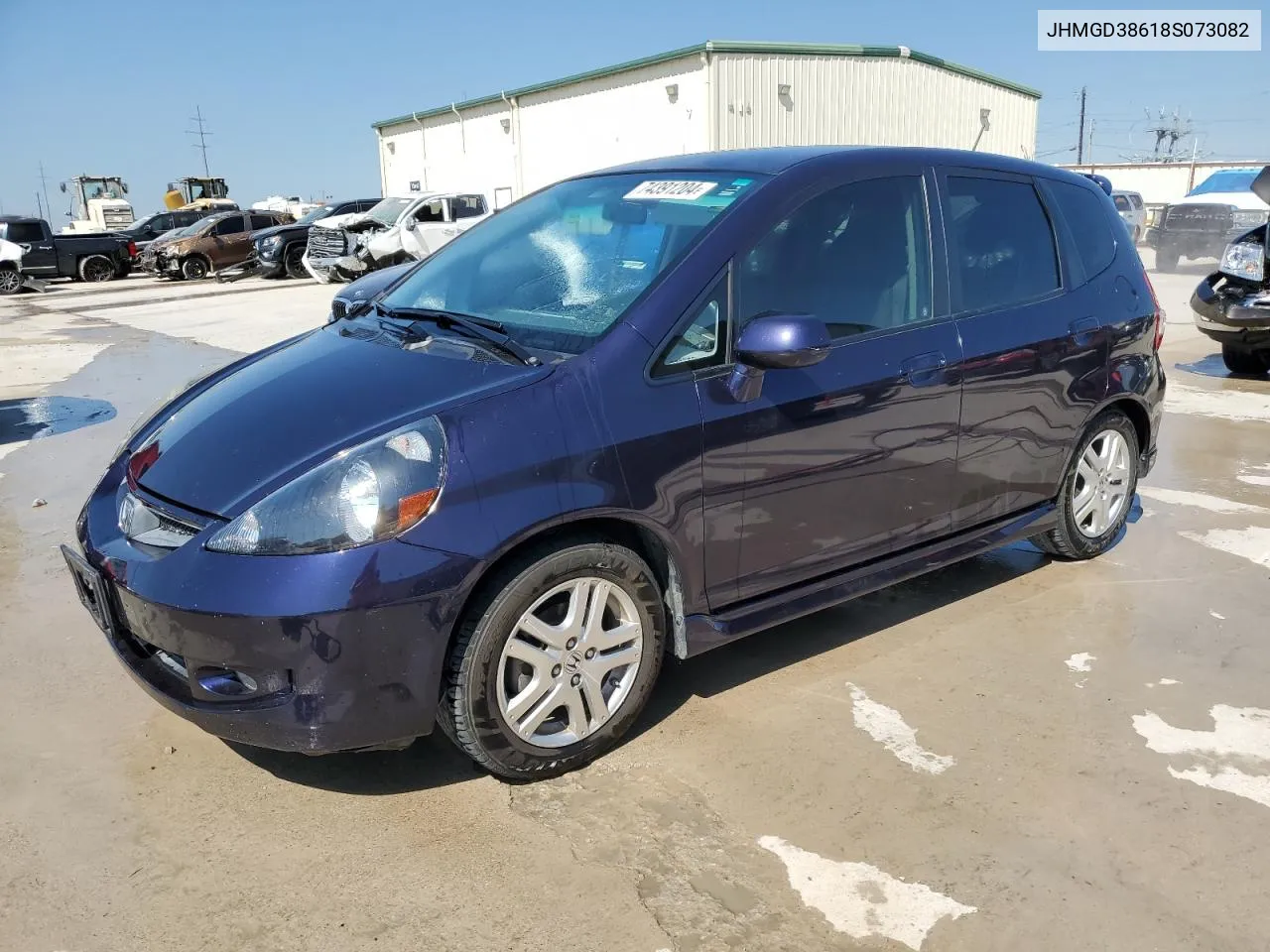 2008 Honda Fit Sport VIN: JHMGD38618S073082 Lot: 74391204