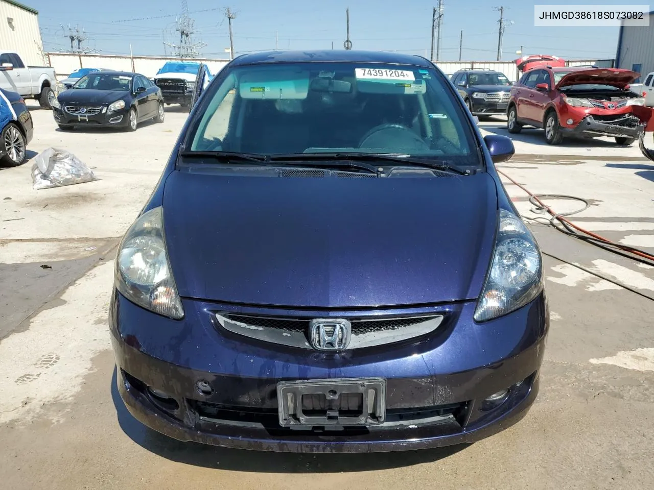 2008 Honda Fit Sport VIN: JHMGD38618S073082 Lot: 74391204