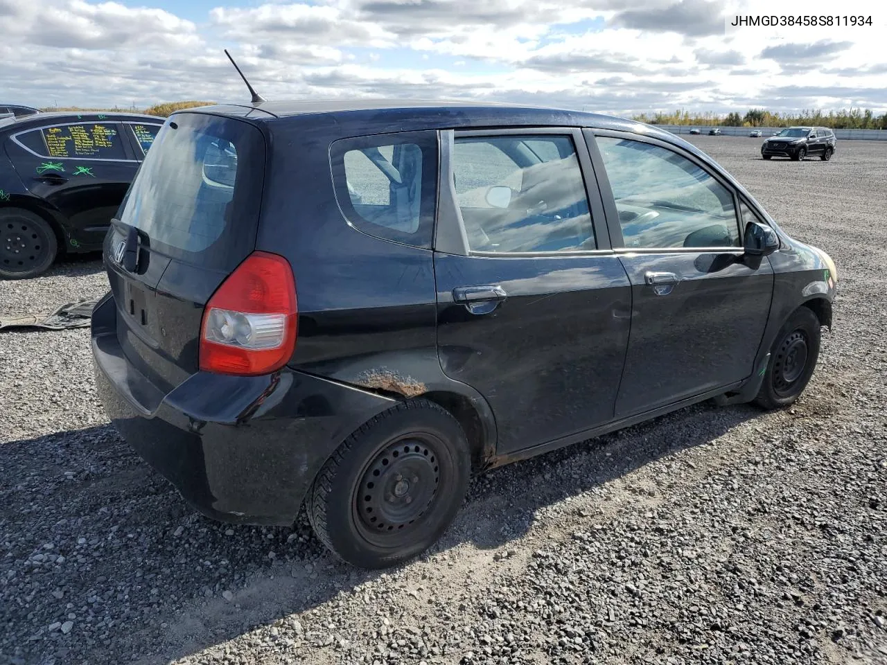 2008 Honda Fit VIN: JHMGD38458S811934 Lot: 75914364