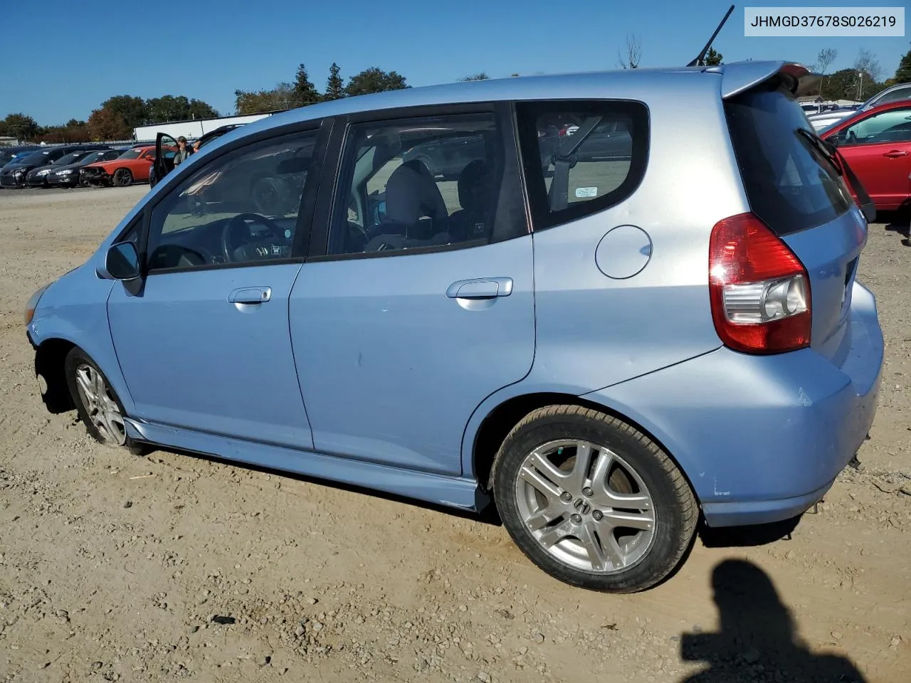 2008 Honda Fit Sport VIN: JHMGD37678S026219 Lot: 76878824