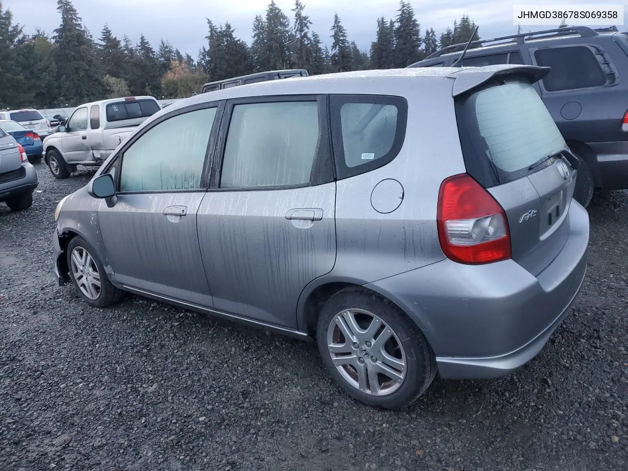 2008 Honda Fit Sport VIN: JHMGD38678S069358 Lot: 77264604