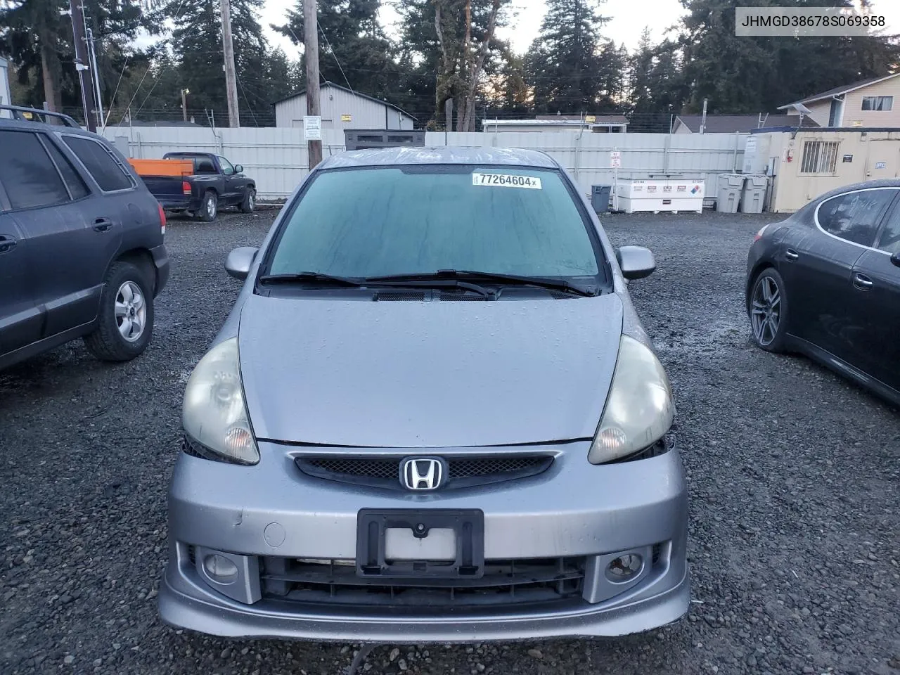 2008 Honda Fit Sport VIN: JHMGD38678S069358 Lot: 77264604