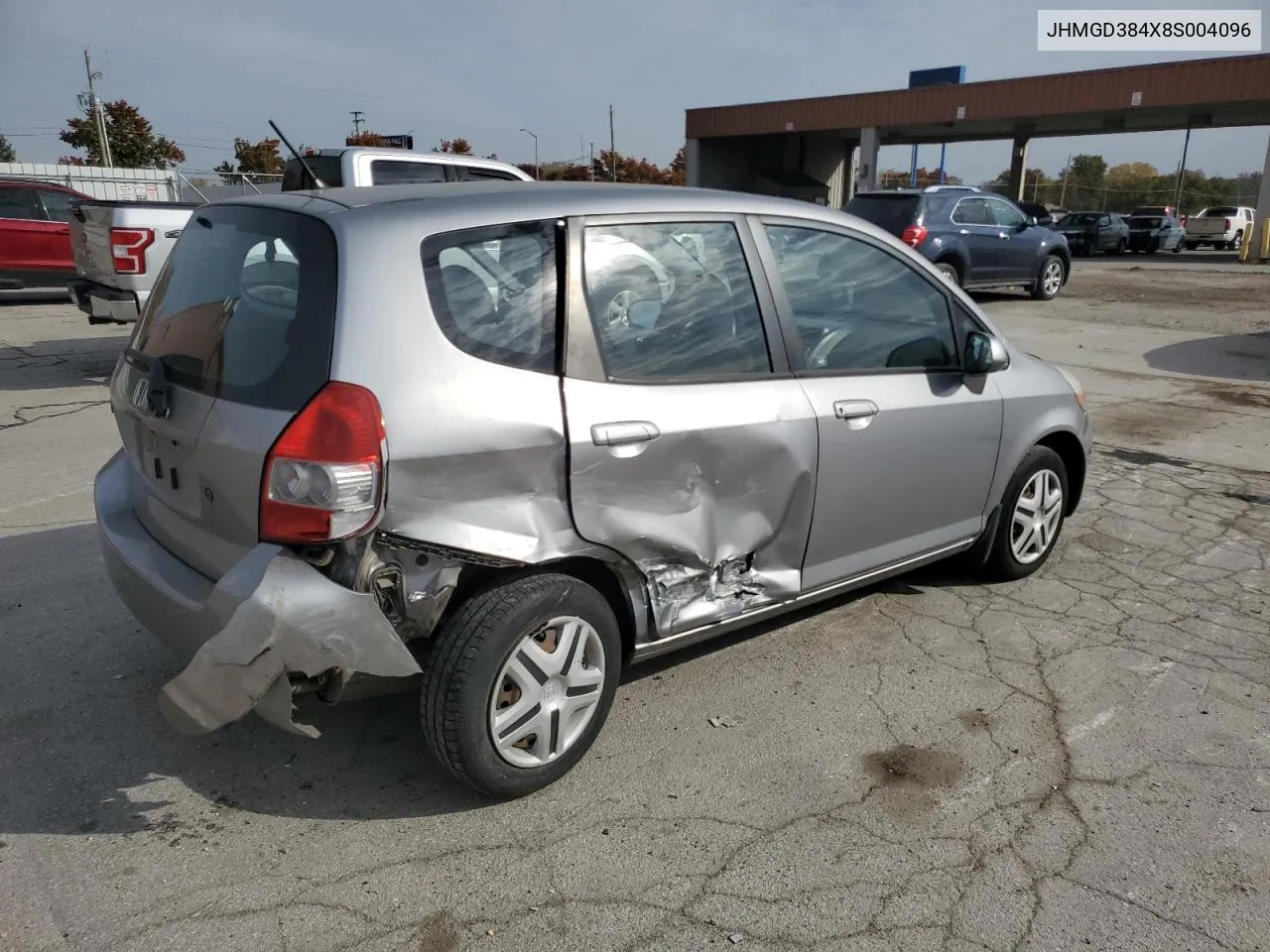 2008 Honda Fit VIN: JHMGD384X8S004096 Lot: 77346824