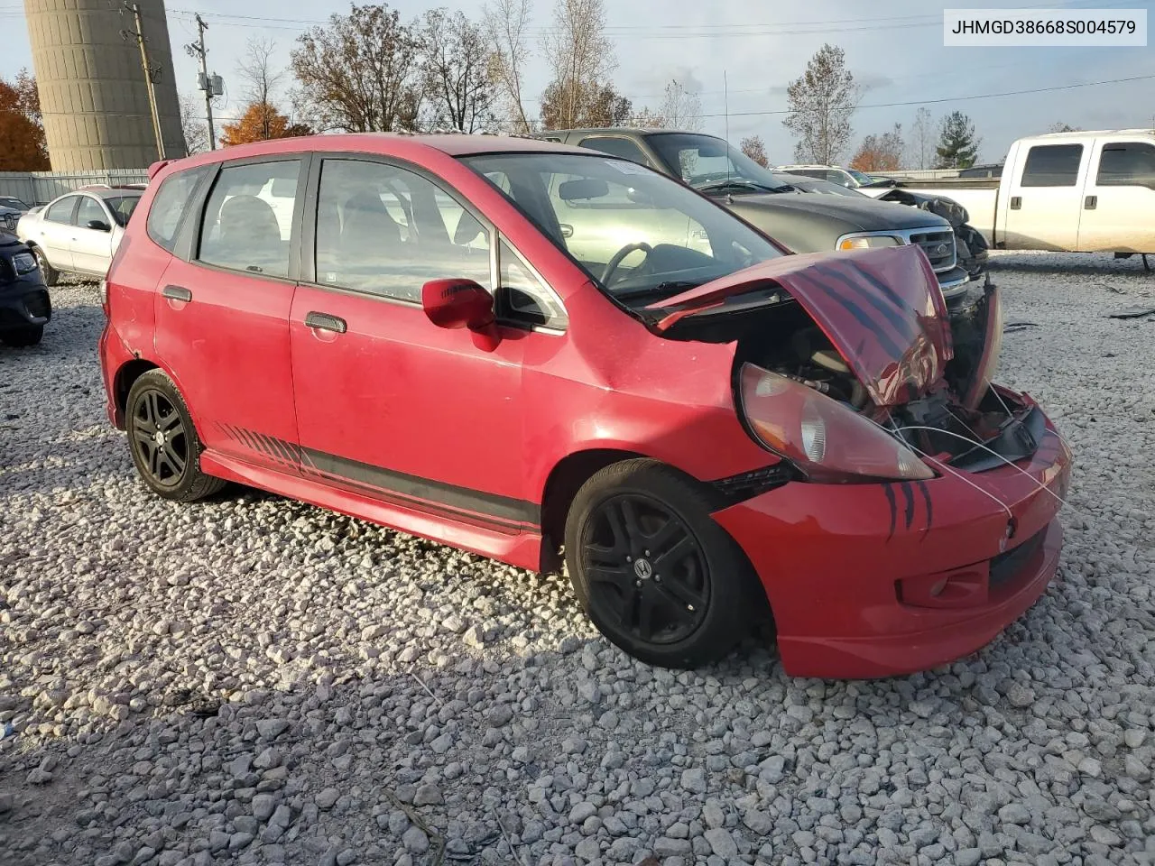 2008 Honda Fit Sport VIN: JHMGD38668S004579 Lot: 77449734