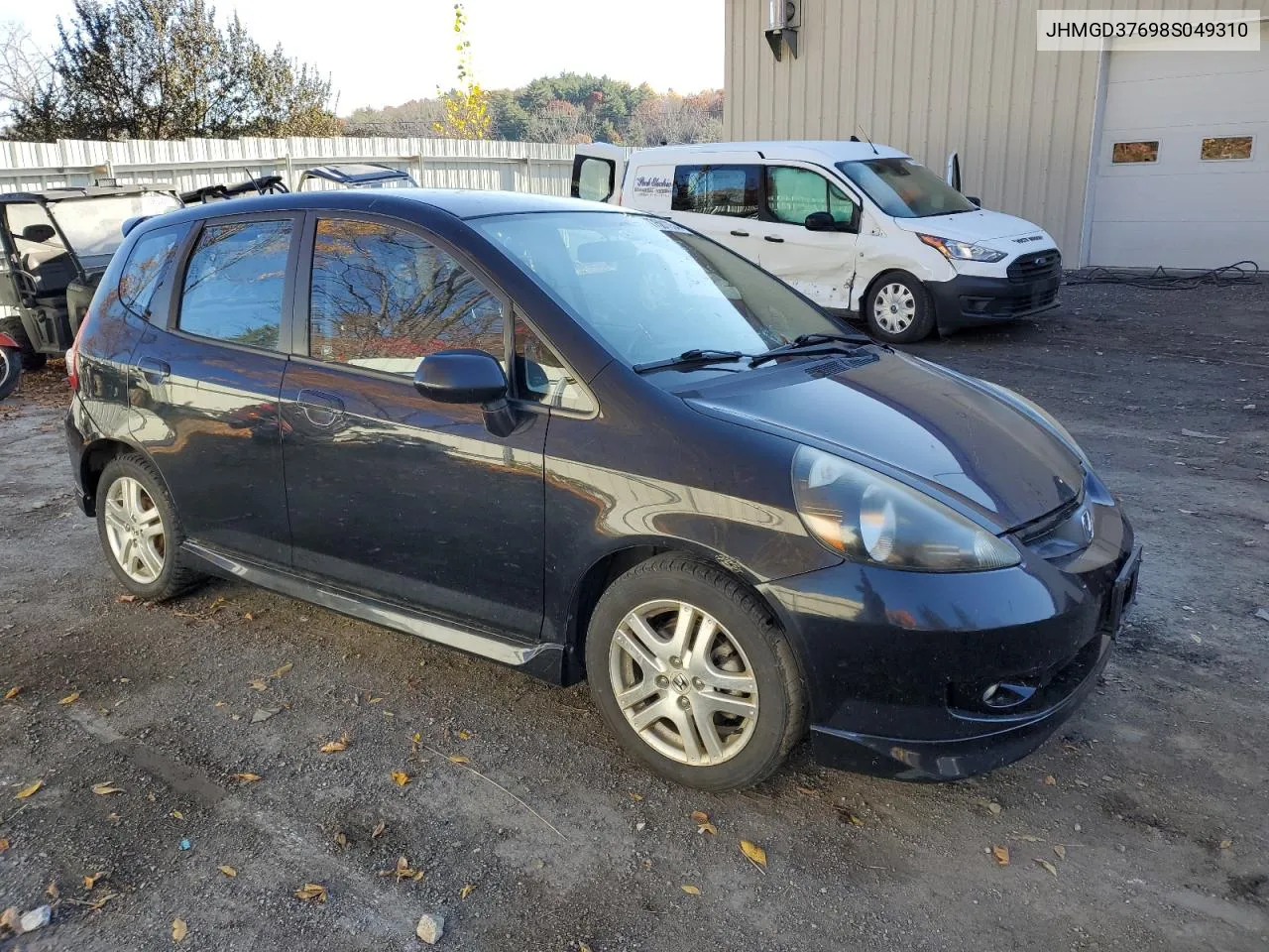 2008 Honda Fit Sport VIN: JHMGD37698S049310 Lot: 77581354