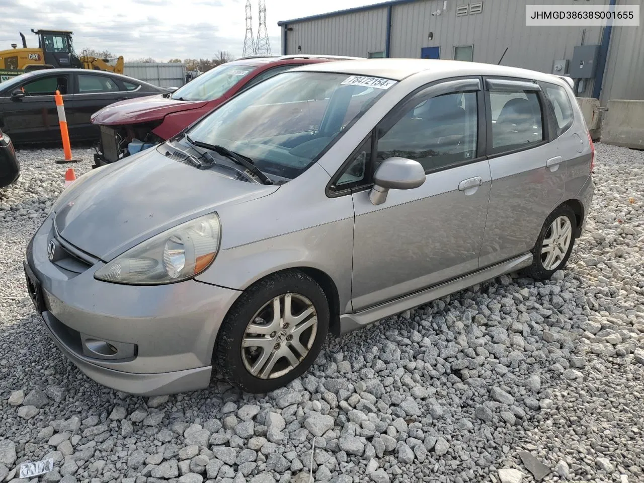 JHMGD38638S001655 2008 Honda Fit Sport