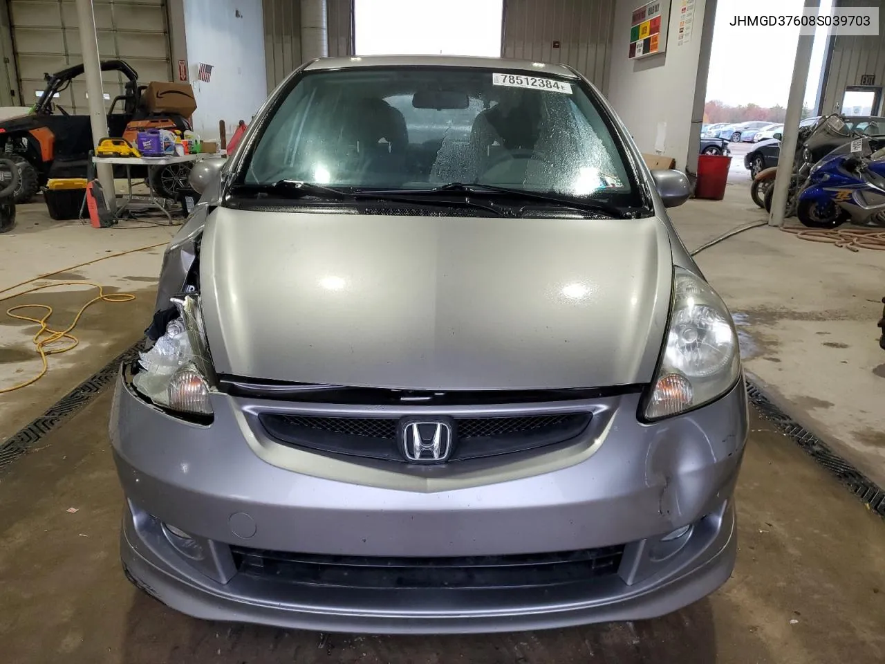 2008 Honda Fit Sport VIN: JHMGD37608S039703 Lot: 78512384